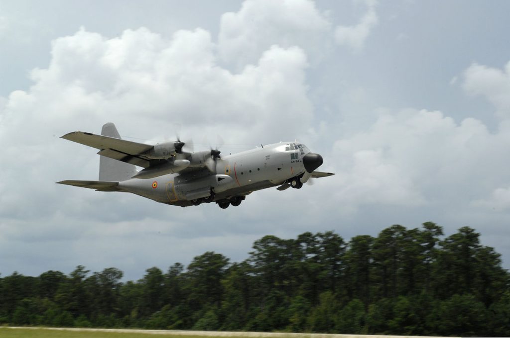 Военнотранспортен C-130 Херкулес на белгийските ВВС