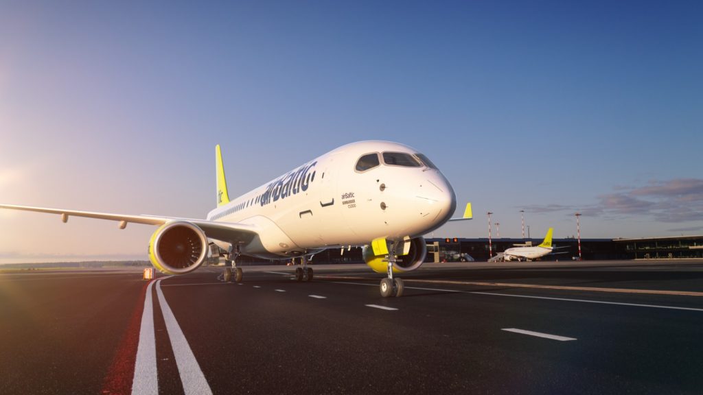 Air Baltic е първият света оператор на Bombardier CS300 - забележителен самолет за средни разстояния с до 120 места на борда.