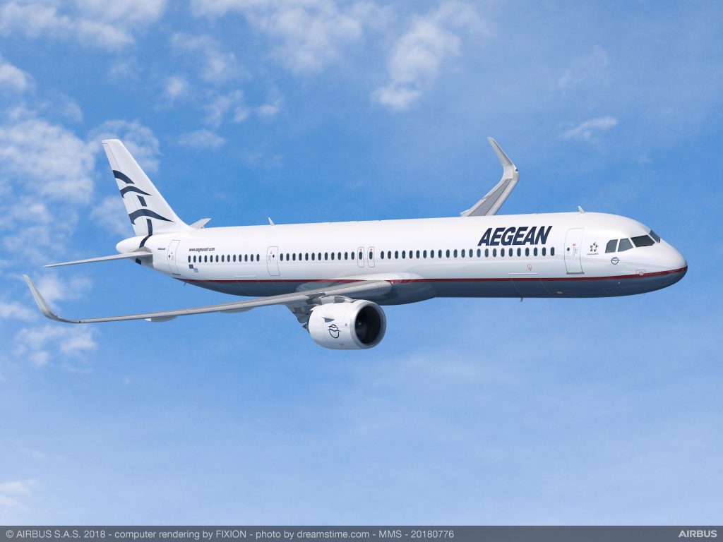 A321neo e най-големия представител на семейството с капацитет от 185 до 240 места и далечина на полета до 7 400 км.