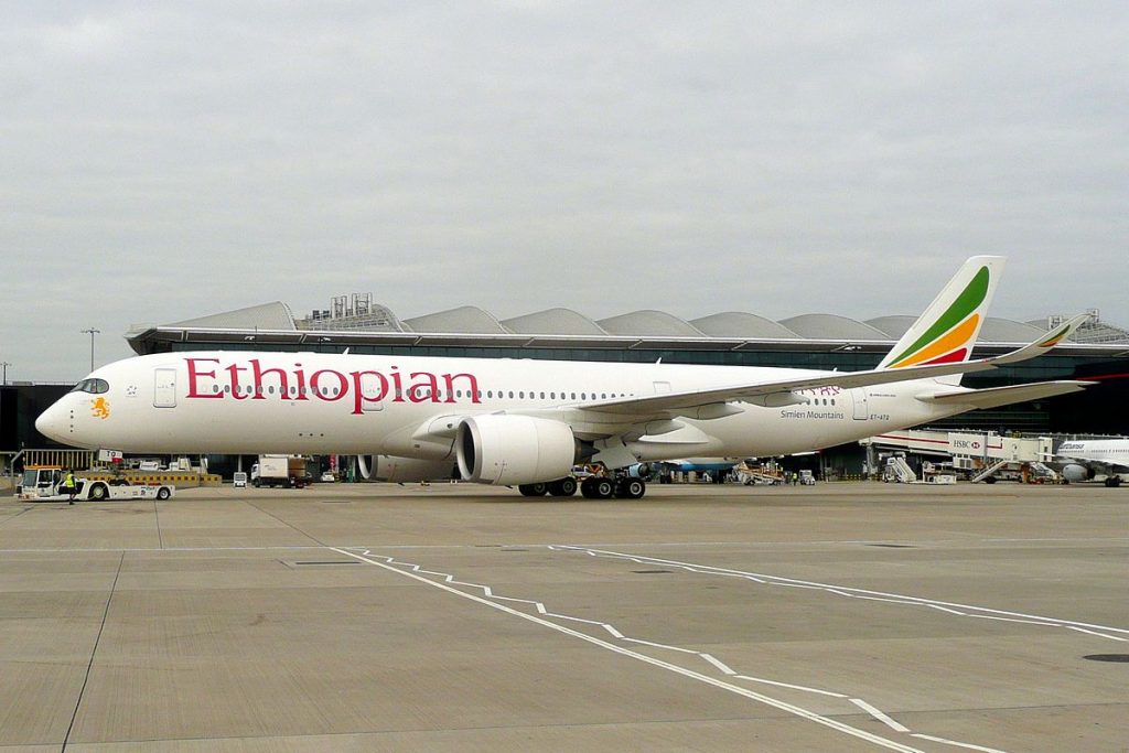 Ethiopian има 100 самолета от типовете Q400, B737-NG, B767-300, B777-200/300, B787-8/9, A350-900