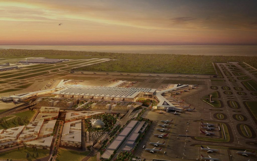 Новото летище на Истанбул с 5 терминала и 6 писти също има амбицията да се превърне в най-голямото в света
