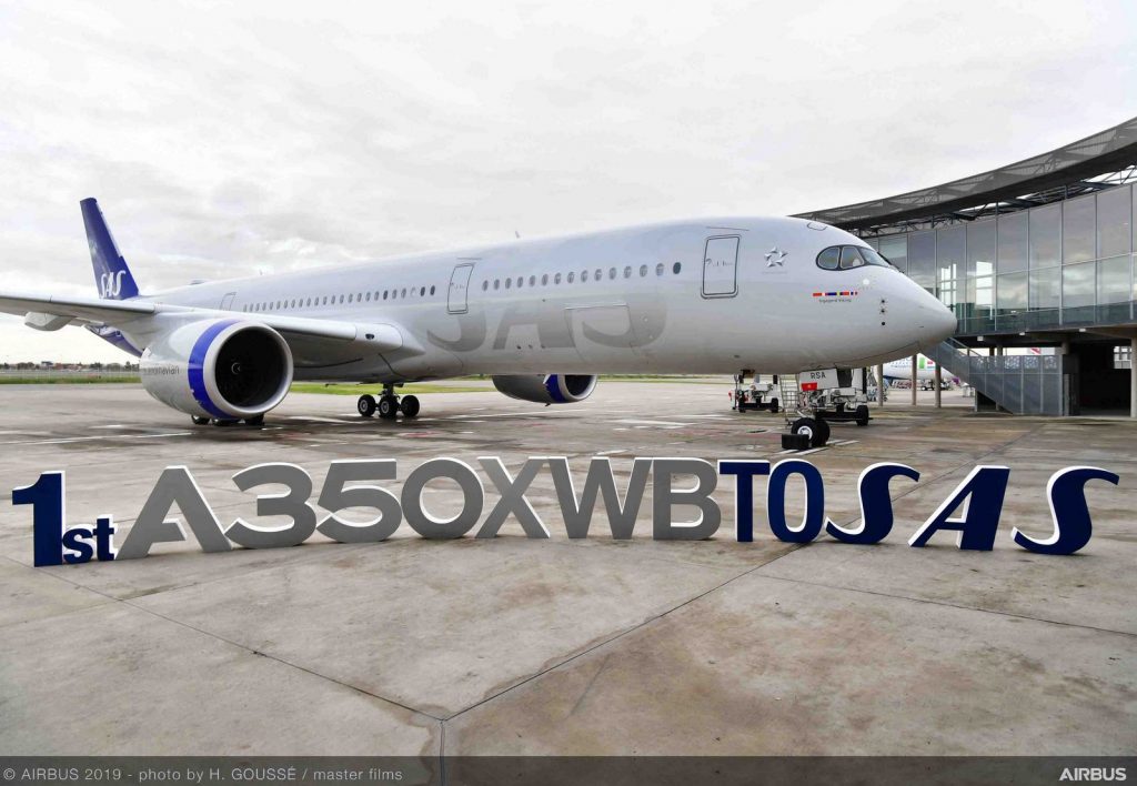 SAS A350-900. Снимка: Airbus