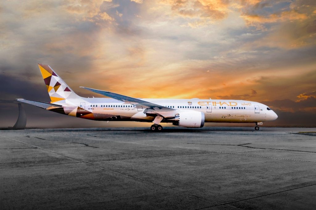 787 Dreamliner. Снимка: Etihad