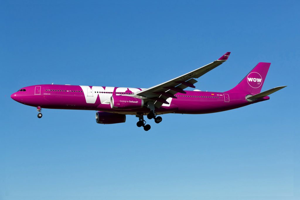 За кратко пътническата WOW Air разполагаше и с 4 самолета А330-300