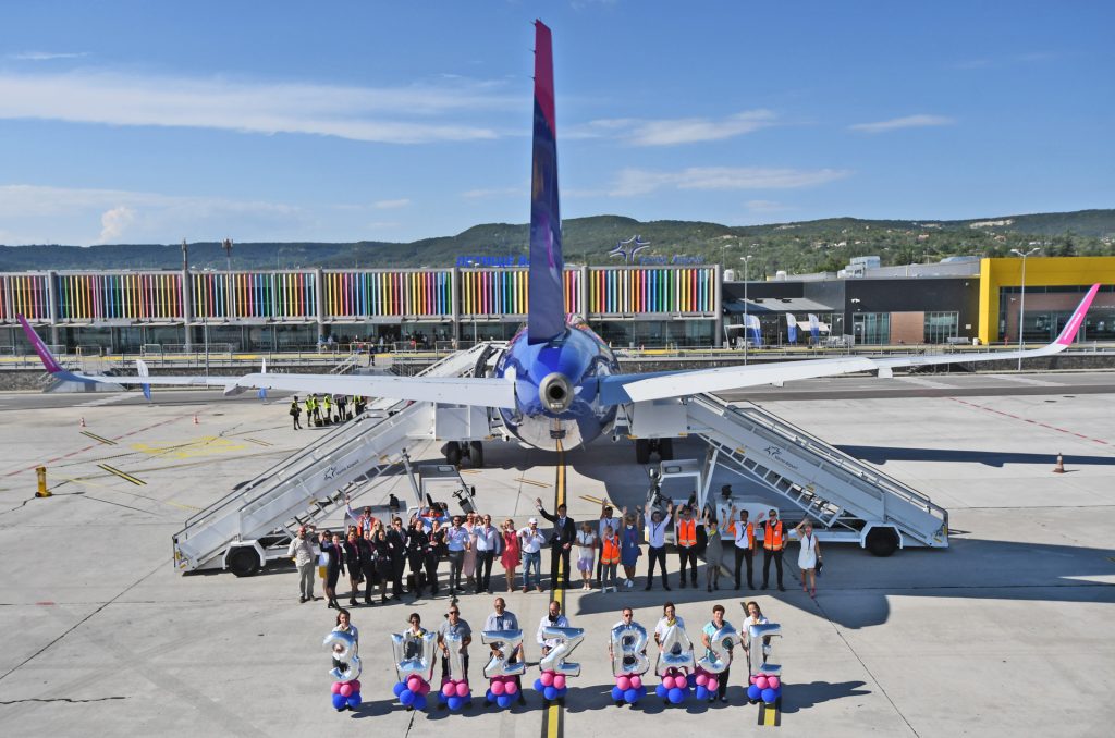 Wizzair A320 на летище Варна. Снимка: Летище Варна