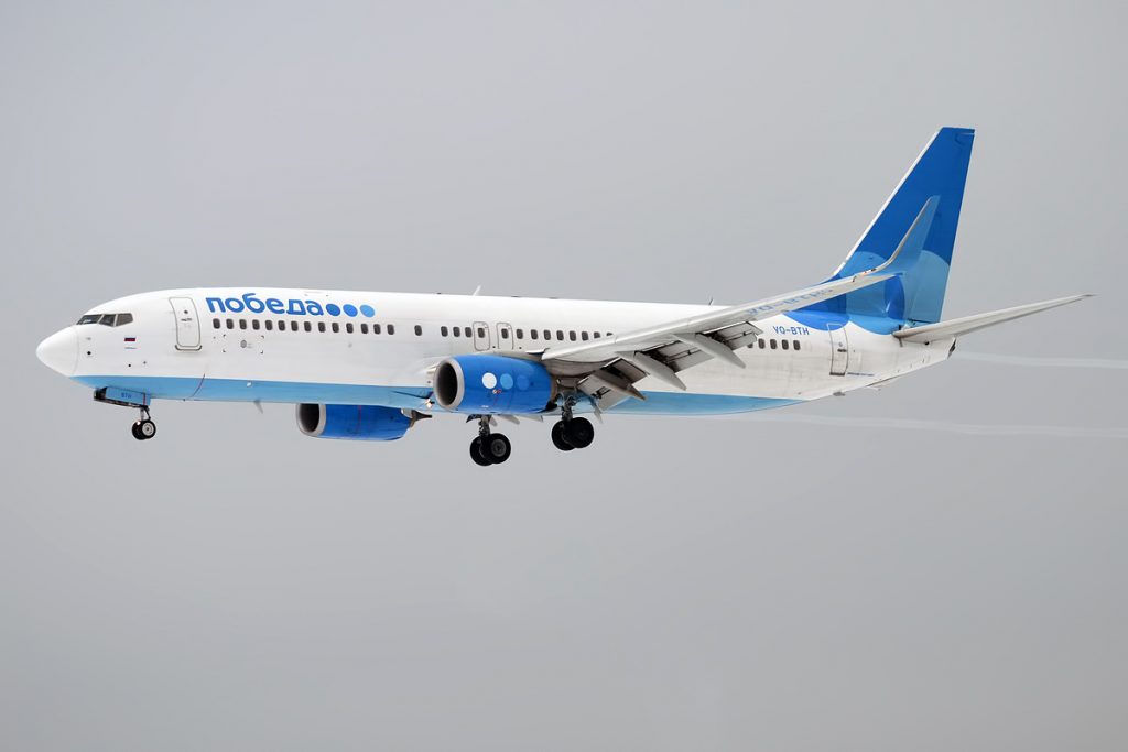Авиокомпания Победа към август 2020 разполага с 30 самолета Боинг 737-800 и 20 поръчани Боинг 737 MAX